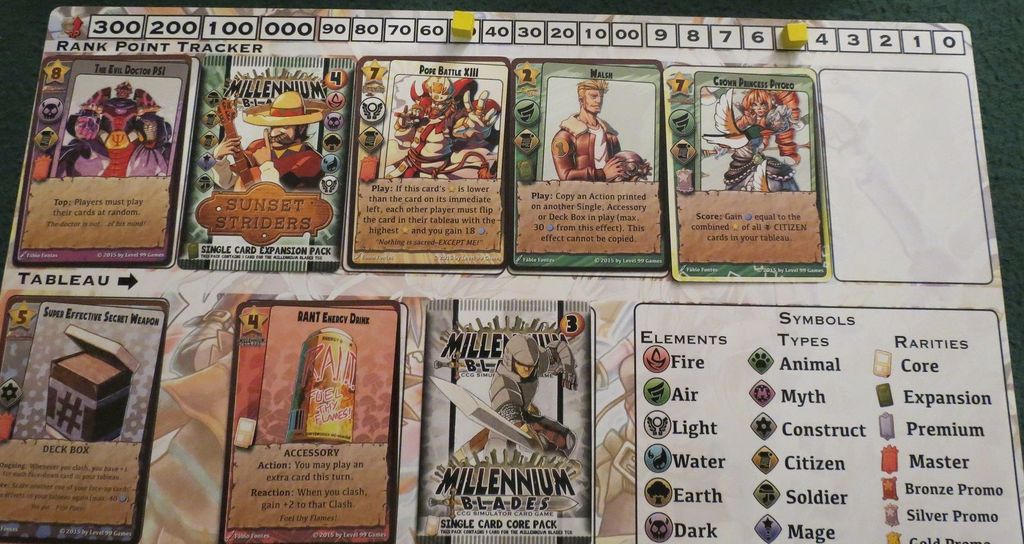 Millennium Blades - The deck that made Somerset very upset at me just last weekend. - Credit: The Innocent