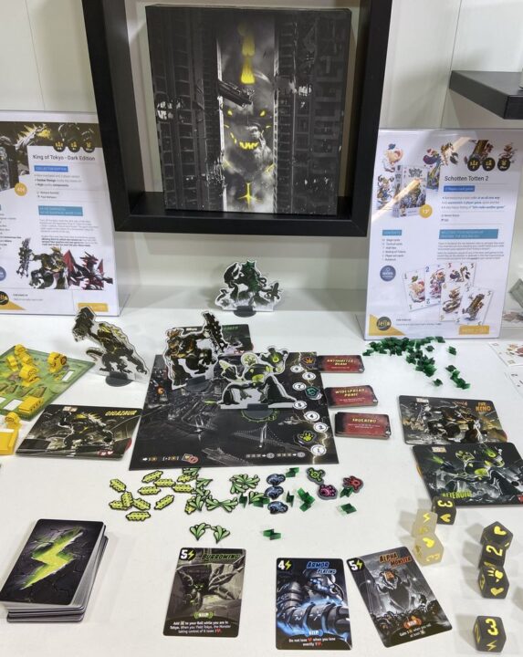 King of Tokyo: Dark Edition - King of Tokyo: Dark Edition, IELLO, 2020 — on display at Spielwarenmesse 2020 - Credit: W Eric Martin