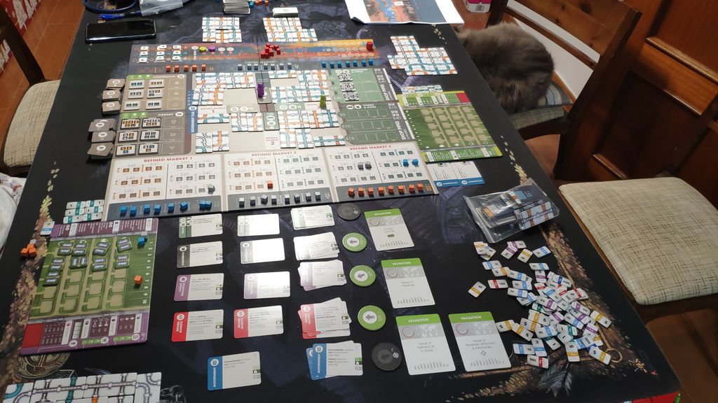 Pipeline - Table hoarding is huuuge in this game, this pic shows a 2p game!! - Credit: Akupro