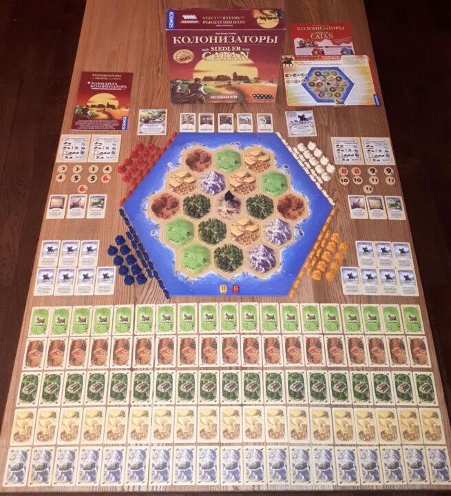 CATAN - All components of the game - Credit: dan_polyuha