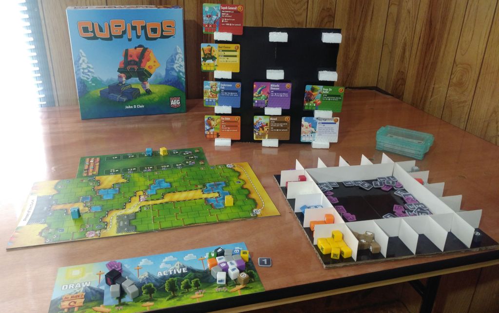 Cubitos - Dice and Card Display & Insert prototype - Credit: PapaPlastic