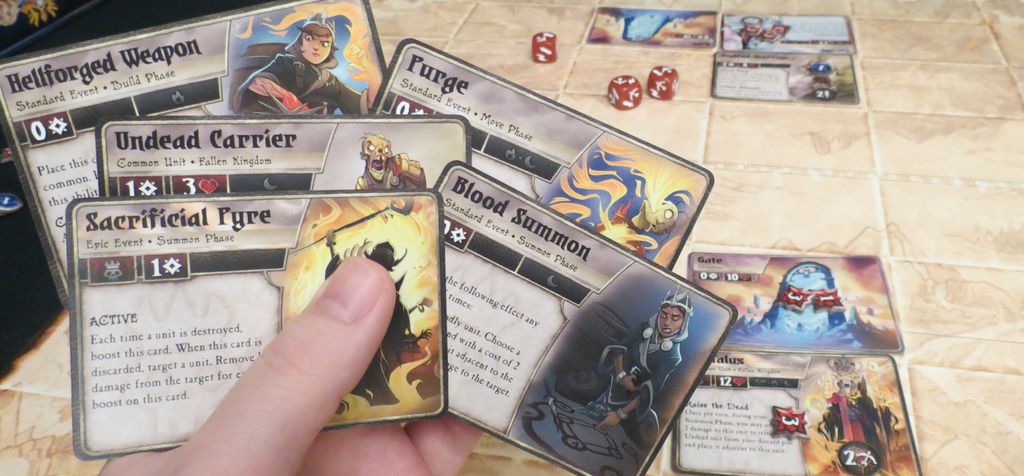 Summoner Wars (Second Edition) - Poring over a hand of five cards feels as good as ever. - Credit: The Innocent