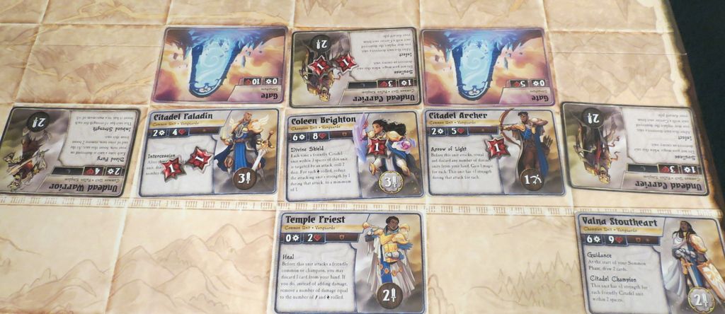 Summoner Wars (Second Edition) - Protected units who get healed after taking damage. That’s the stuff. - Credit: The Innocent