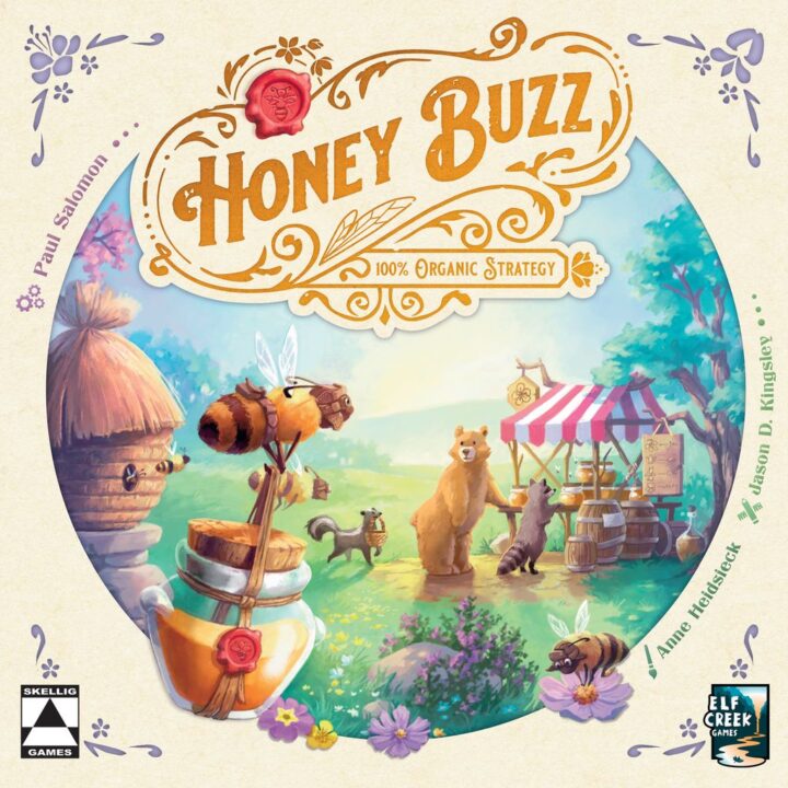 Honey Buzz - Honey Buzz, Skelling Games / Elf Creek Games, 2021 — front cover (image provided by the publisher) - Credit: W Eric Martin