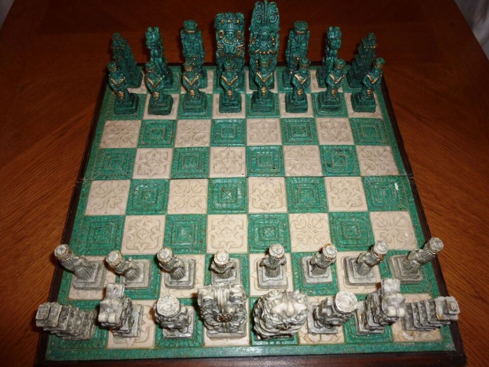 Chess - Prehispanic chess set. - Credit: falcala