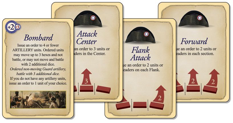 Commands & Colors: Napoleonics - Sample of Final Tactics Cards (GMT) - Credit: bdegroot