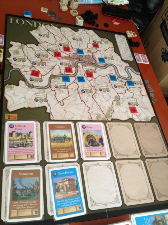 London - Our two players game (where you don't use the two last colums of the board) - Credit: Morillas