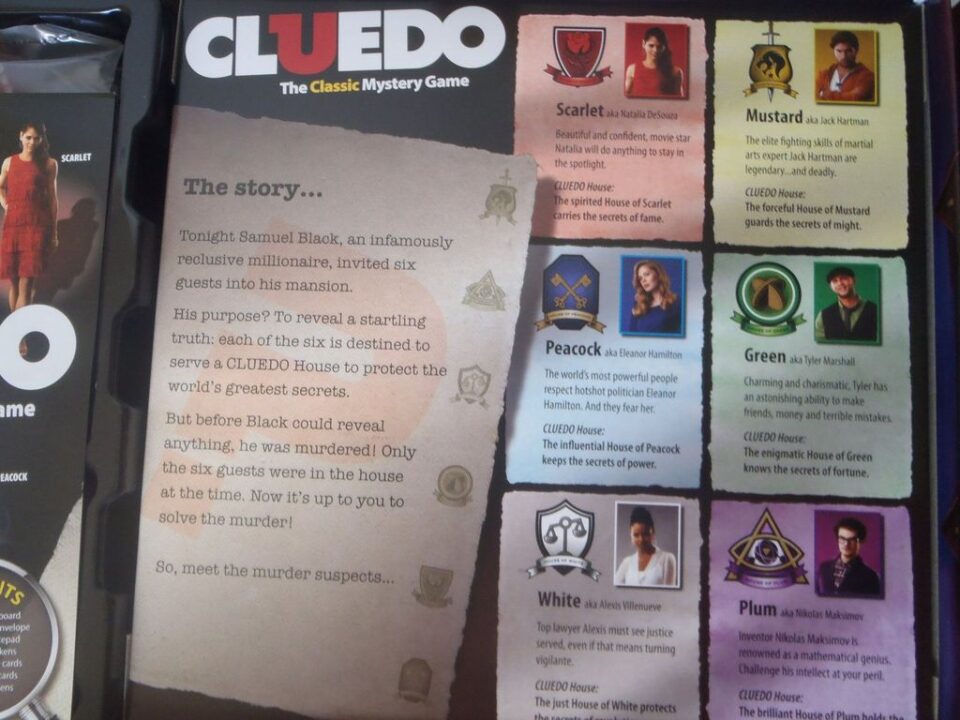 Clue - Cluedo 2014 Card Insert - Credit: earlblack