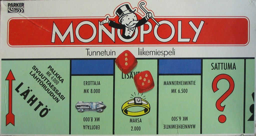 Monopoly - Finnish edition - Box cover - Credit: noursy