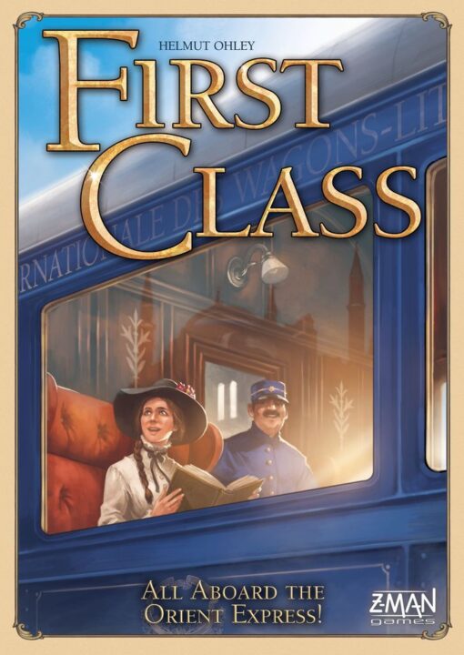 First Class: All Aboard the Orient Express! - First Class, Z-Man Games, 2017 — front cover (image provided by the publisher) - Credit: W Eric Martin