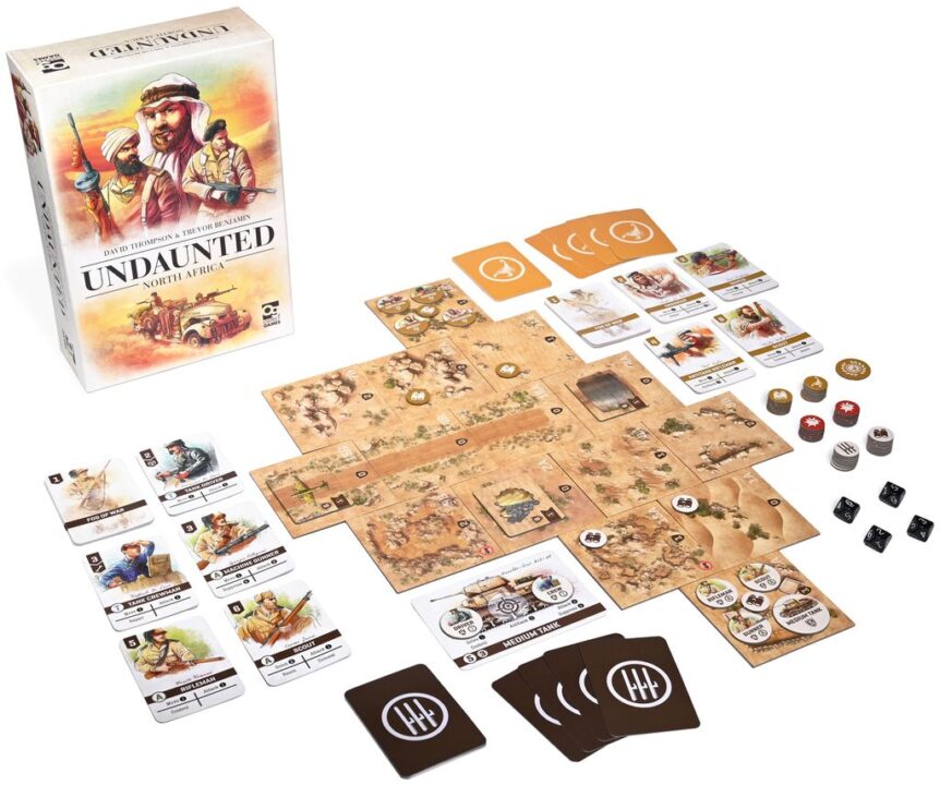 Undaunted: North Africa - Undaunted: North Africa, Osprey Games, 2020 — components - Credit: W Eric Martin