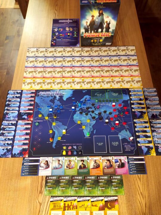 Pandemic - All components of the game - Credit: dan_polyuha