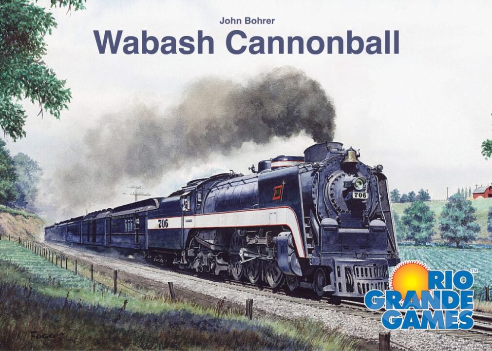 Wabash Cannonball - Wabash Cannonball, Rio Grande Games, 2023 — front cover (image provided by the publisher) - Credit: W Eric Martin