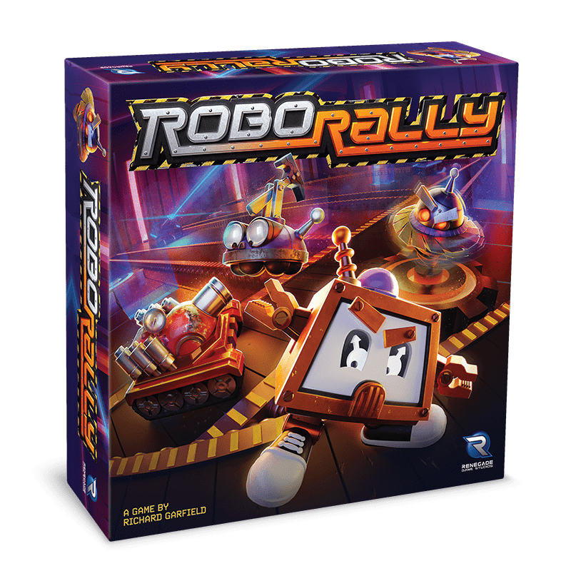 RoboRally - Box cover for the 2023 Robo Rally release from Renegade Games Studios - Credit: Cashtool