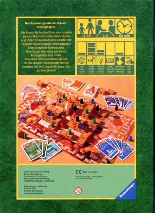 Torres - Back of box - German Ravensburger edition - Credit: BaSL