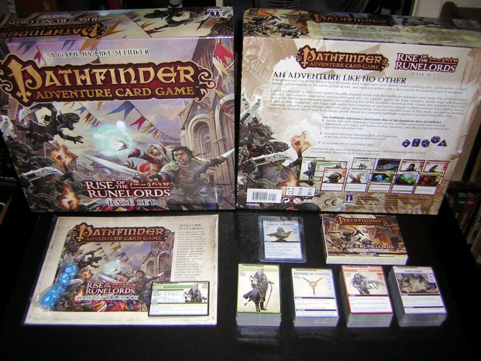 Pathfinder Adventure Card Game: Rise of the Runelords – Base Set - Pathfinder Adventure Card Game - Out of the box. - Credit: rexbinary