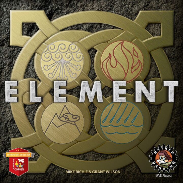 Element - Element, Rather Dashing Games, 2017 — front cover (image provided by the publisher) - Credit: W Eric Martin