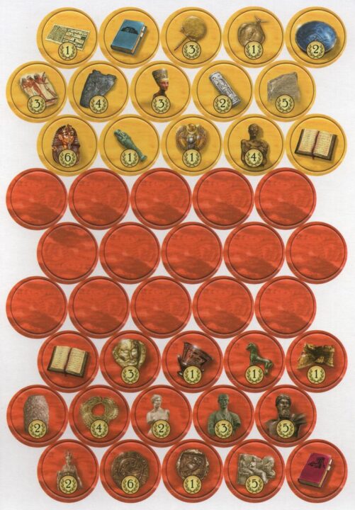 Thebes - Egypt and Greece excavation tokens - Credit: mgoddard