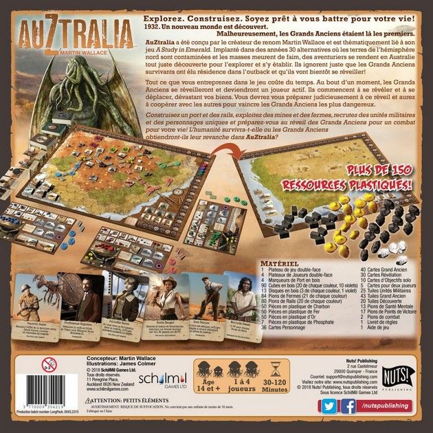 AuZtralia - Back of box FR - Credit: jlele