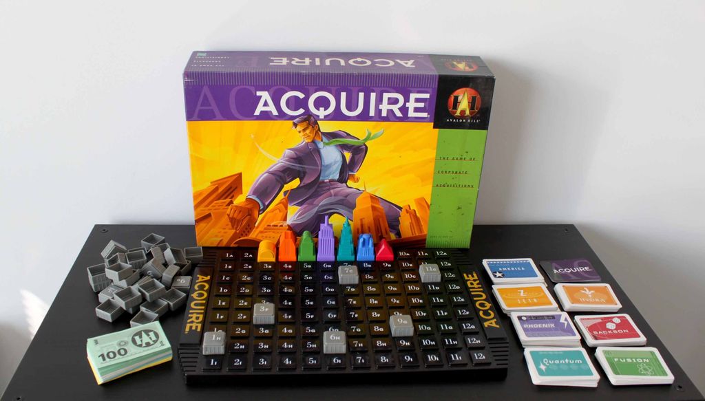 Acquire - Avalon Hill (Hasbro) English large box edition 1999 - Credit: Yusif