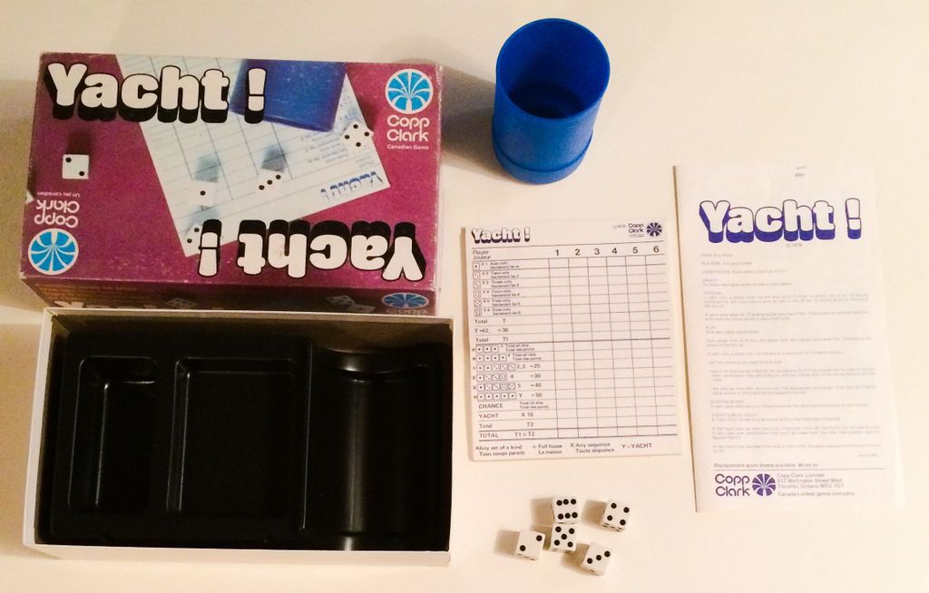 Yahtzee - Contents of Yacht! - Credit: CatinaBox