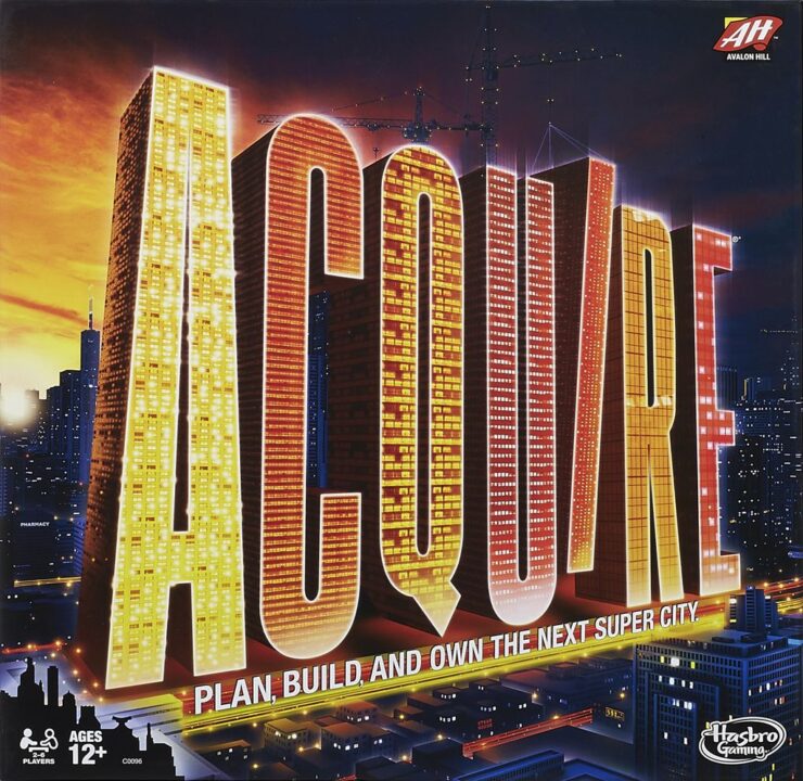 Acquire - Acquire, Hasbro, 2016 — front cover (image provided by the publisher) - Credit: W Eric Martin