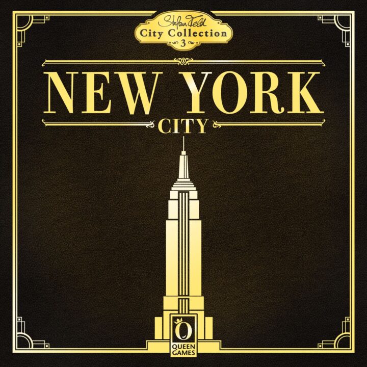 New York City - New York City, Queen Games, 2022 — front cover – deluxe edition (image provided by the publisher) - Credit: W Eric Martin