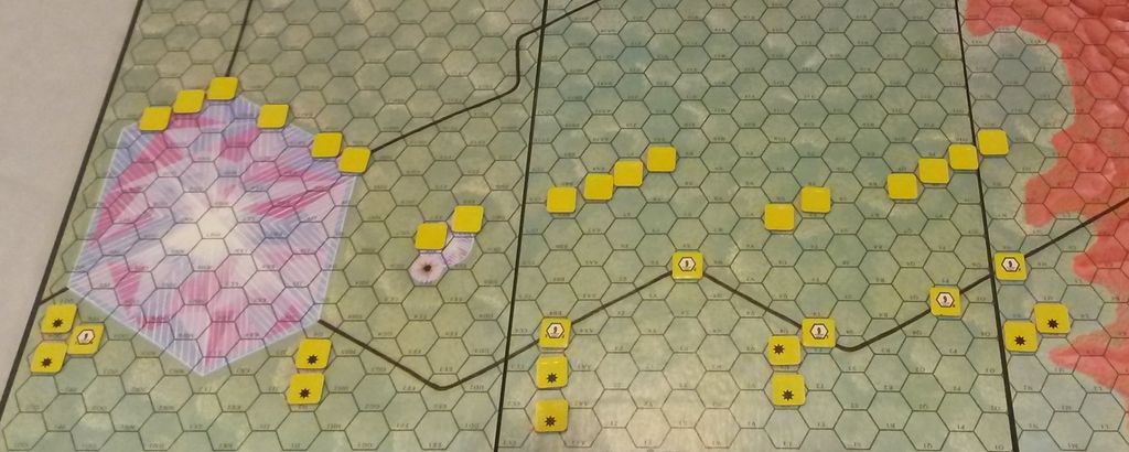Starship Troopers - Just getting back into the game after a few false starts over the years.  Starting at the top and relearning the rules.  This is my Skinnie defense for Scenario 1. - Credit: atkinsst