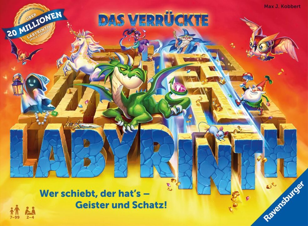 Labyrinth - Das verrückte Labyrinth, Ravensburger, 2021 — front cover - Credit: W Eric Martin