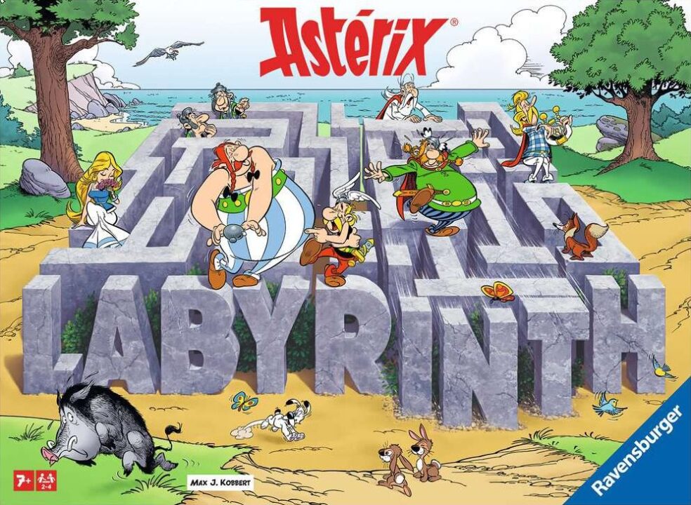 Labyrinth - Asterix Labyrinth, Ravensburger, 2022 — front cover (image provided by the publisher) - Credit: W Eric Martin