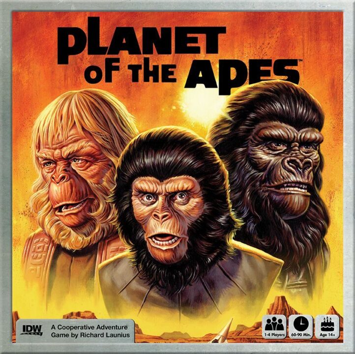 Planet of the Apes - Planet of the Apes, IDW Games, 2017 — front cover (image provided by the publisher) - Credit: W Eric Martin