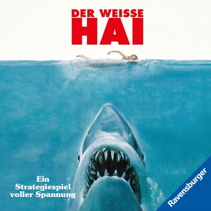 Jaws - Der weiße Hai, Ravensburger, 2020 — front cover (image provided by the publisher) - Credit: W Eric Martin