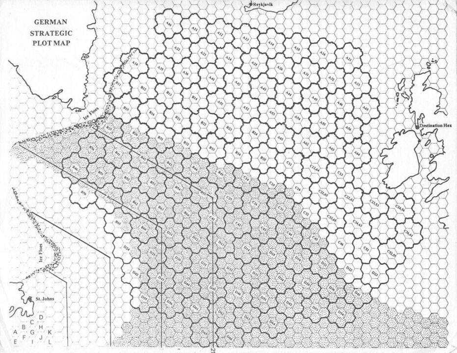 Submarine - German Plotting Chart General 15 - 4 - Credit: Paul Q