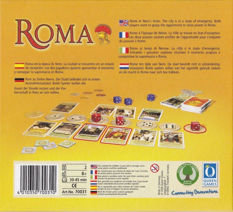 Roma - 2011 Multi-language edition - Back Cover - Credit: gwen