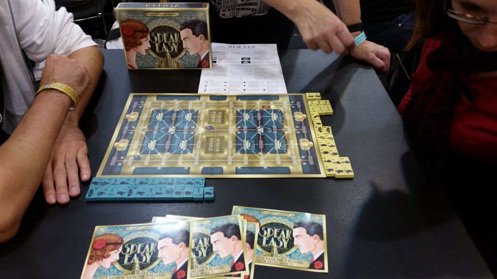 Speakeasy - The nice staff at Essen giving rules explanation at Essen 2014 - Credit: Andr0ss