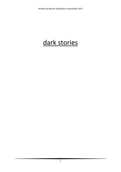 Dark Stories cover