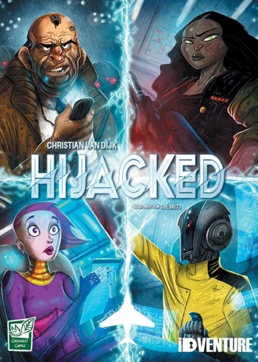 Hijacked - Hijacked, iDventure, 2023 — front cover, German edition - Credit: W Eric Martin