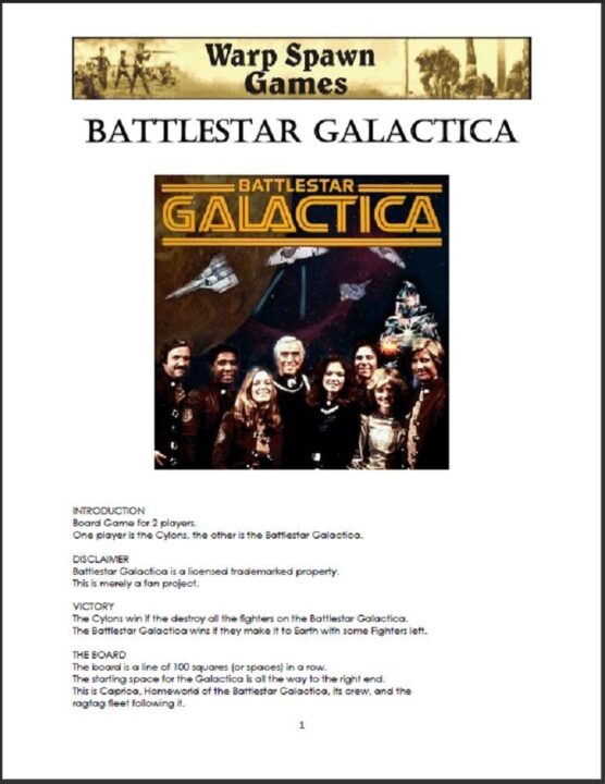 Battlestar Galactica: Box Cover Front