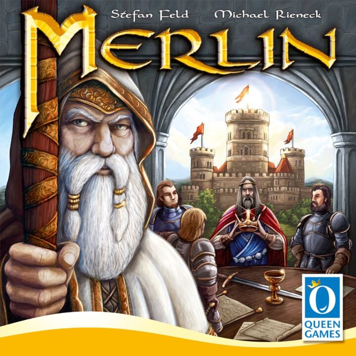 Merlin - Merlin, Queen Games, 2017 — front cover - Credit: W Eric Martin