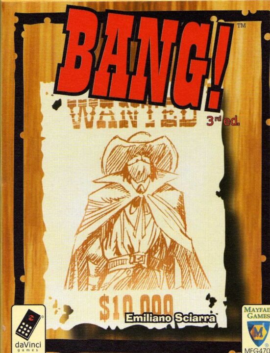 BANG! - 3rd edition Mayfair Games cover - Credit: DancerInDC