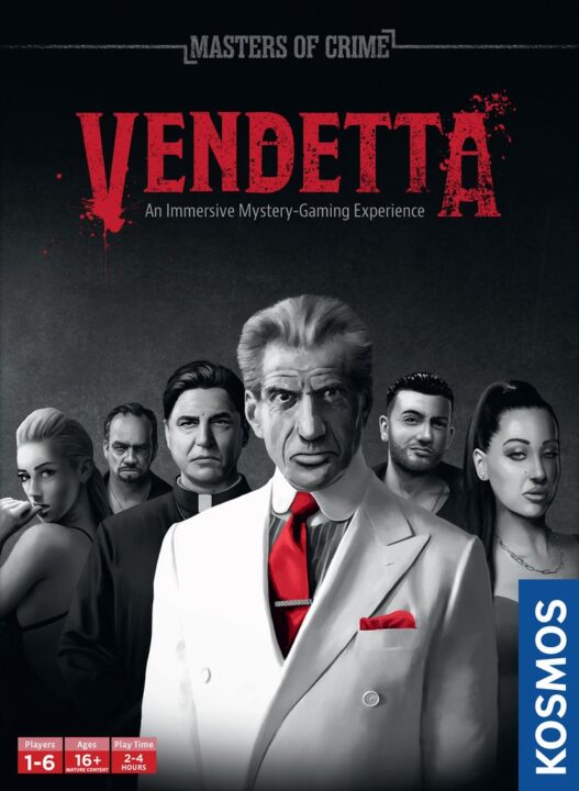 Masters of Crime: Vendetta - Masters of Crime: Vendetta, KOSMOS, 2024 — front cover, English edition (image provided by the publisher) - Credit: W Eric Martin