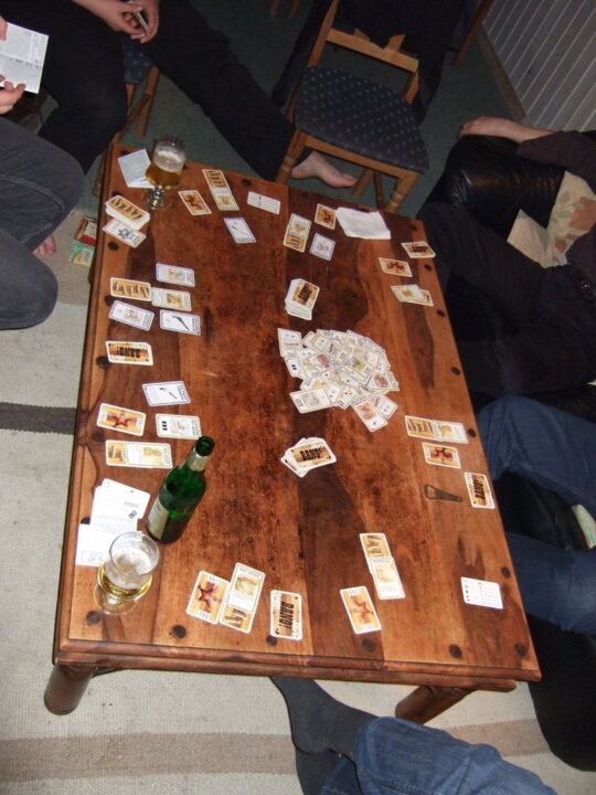 BANG! - Game in Progress on an old west table. - Credit: yid0