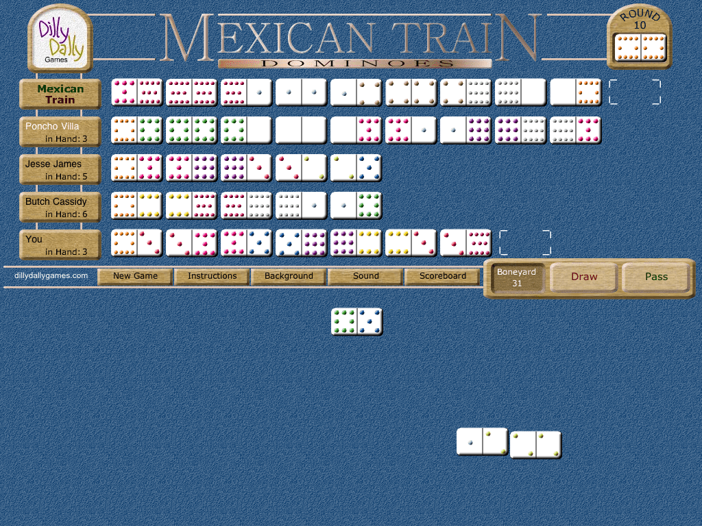 Mexican Train Dominoes cover