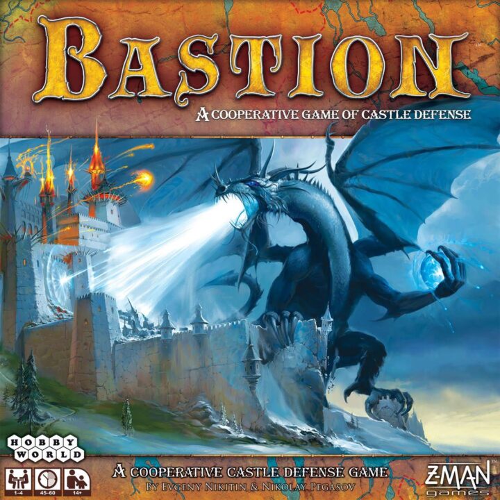 Bastion - Bastion, Z-Man Games, 2017 — front cover (image provided by the publisher) - Credit: W Eric Martin