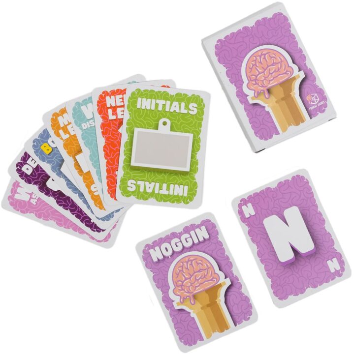 Noggin - Noggin, Format Games, 2022 — sample cards (image provided by the publisher) - Credit: W Eric Martin