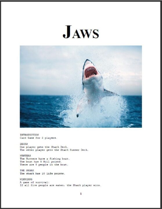Jaws cover