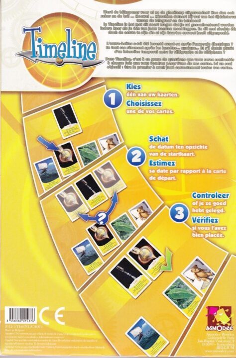 Timeline - Back cover Belgian edition - Credit: gwen
