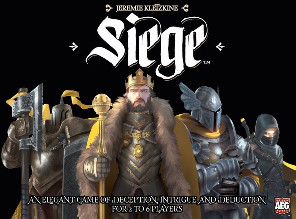 Siege - Siege, Alderac Entertainment Group, 2016 — front cover (image provided by the publisher) - Credit: W Eric Martin