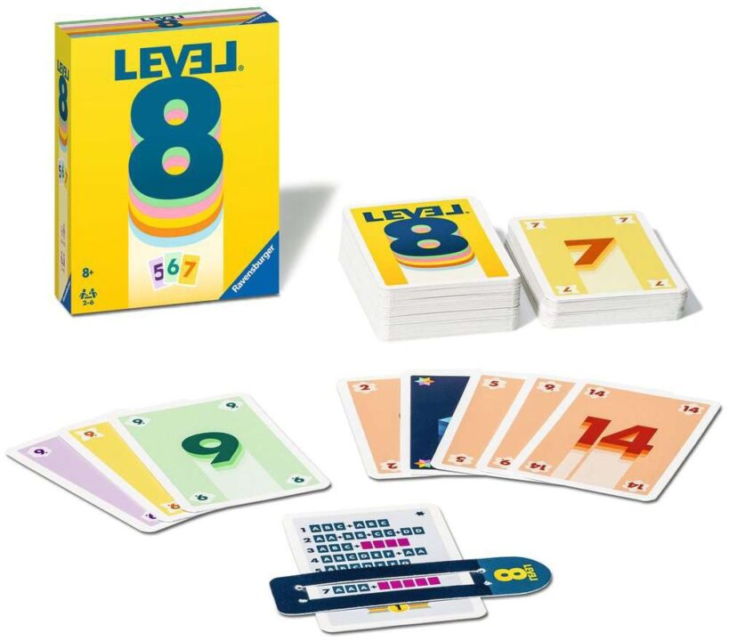 Level Up - Level 8, Ravensburger, 2022 — box and components - Credit: W Eric Martin
