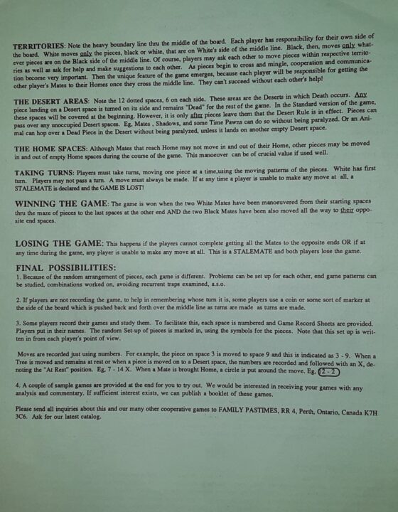 Maze - Maze rules page 1 - Credit: KarenSDR
